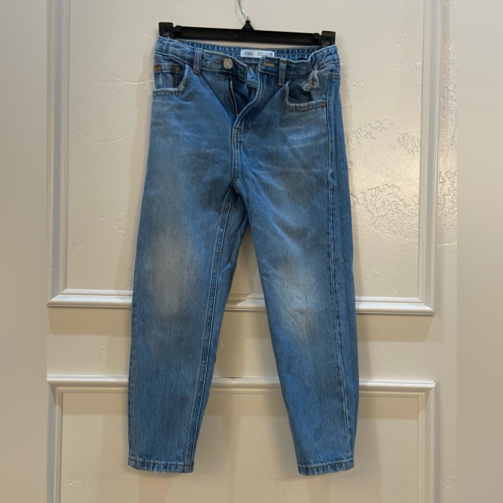 Zara girls mom fit jeans
